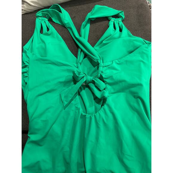 Becca ETC Code Strappy One-Piece Swimsuit Green Size 3X - Picture 4 of 10